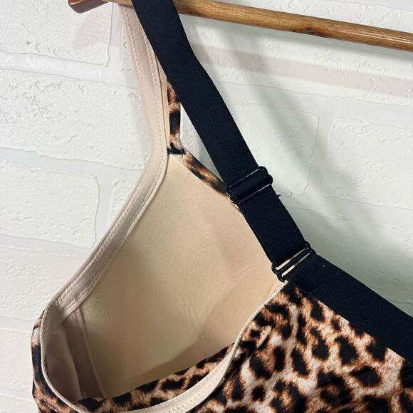 Soma Womens Balconette Bra Size 42D Leopard Print Stunning Support Smooth - Picture 6 of 9
